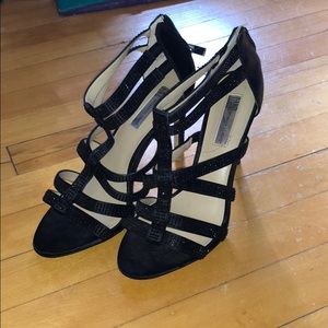 INC Black rhinestone heel